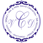 Name Doodles - Round Address Labels/Stickers (Whitney Iris)